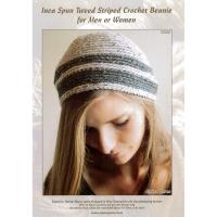 AY 1215 Tweed Striped Crochet Beanie for Men or Women